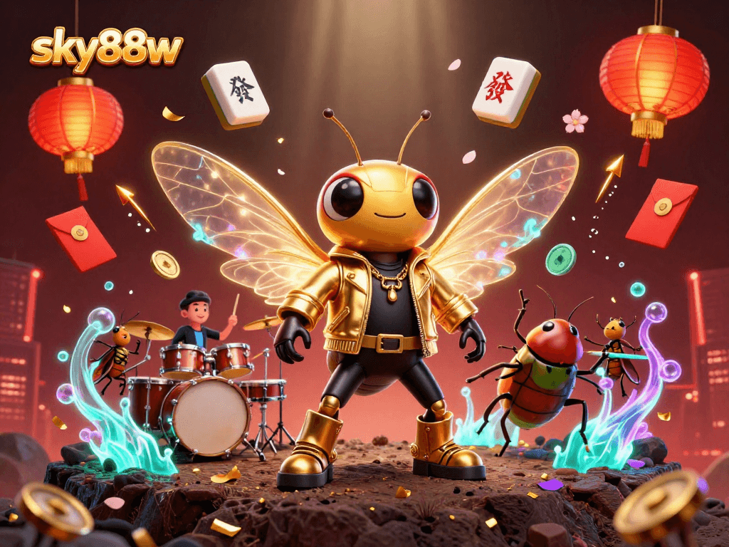 Win big with sky88w in an ultra-detailed casino scene filled with exciting elements