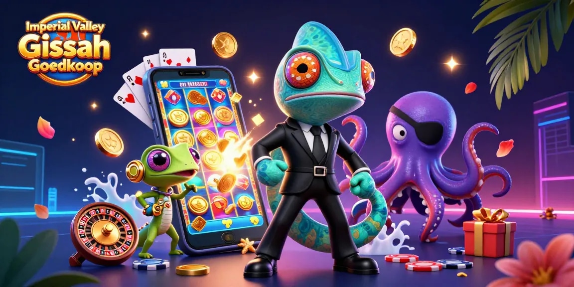 Experience excitement with Imperial Valley Gissah Goedkoop in this vibrant casino-themed scene.