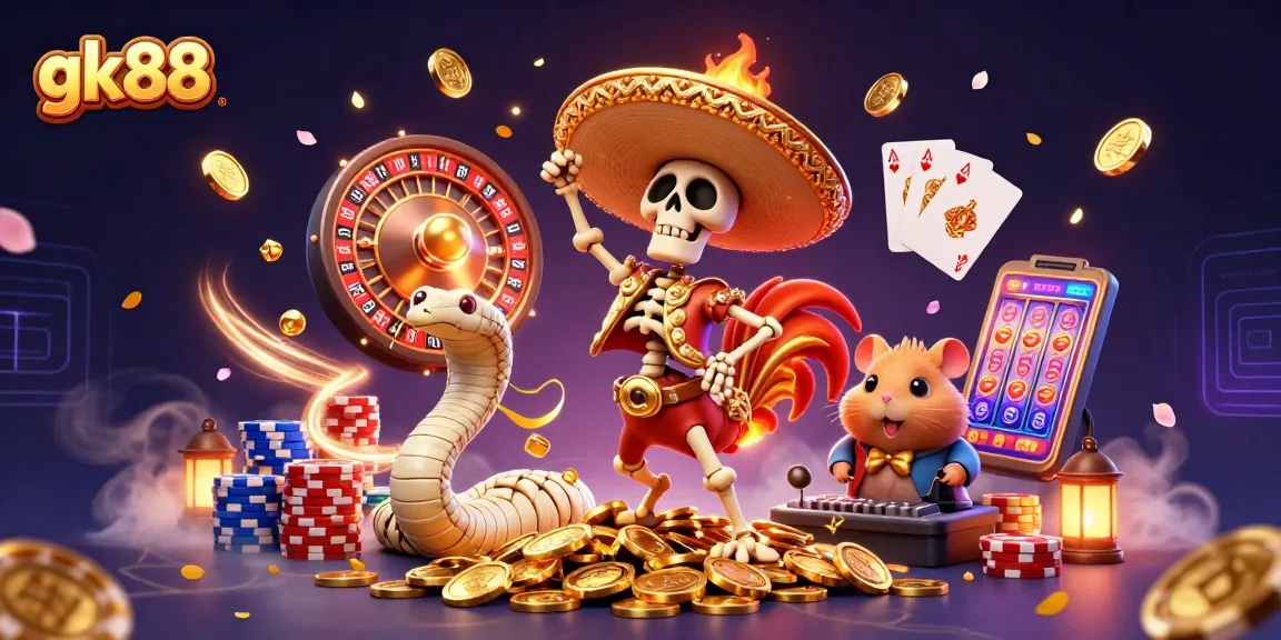 gk88 players experience victory while engaging with thrilling casino elements and vibrant treasures