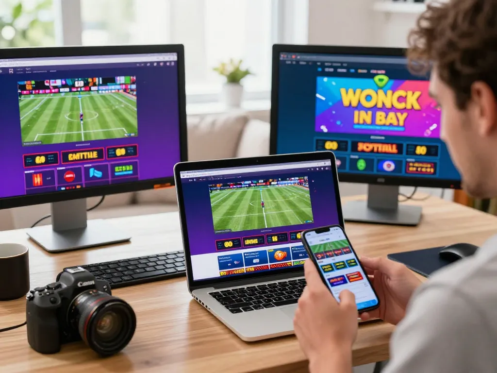 Engaging online gambling scene showcasing link vào fb88 with vibrant displays and enthusiastic user interaction.