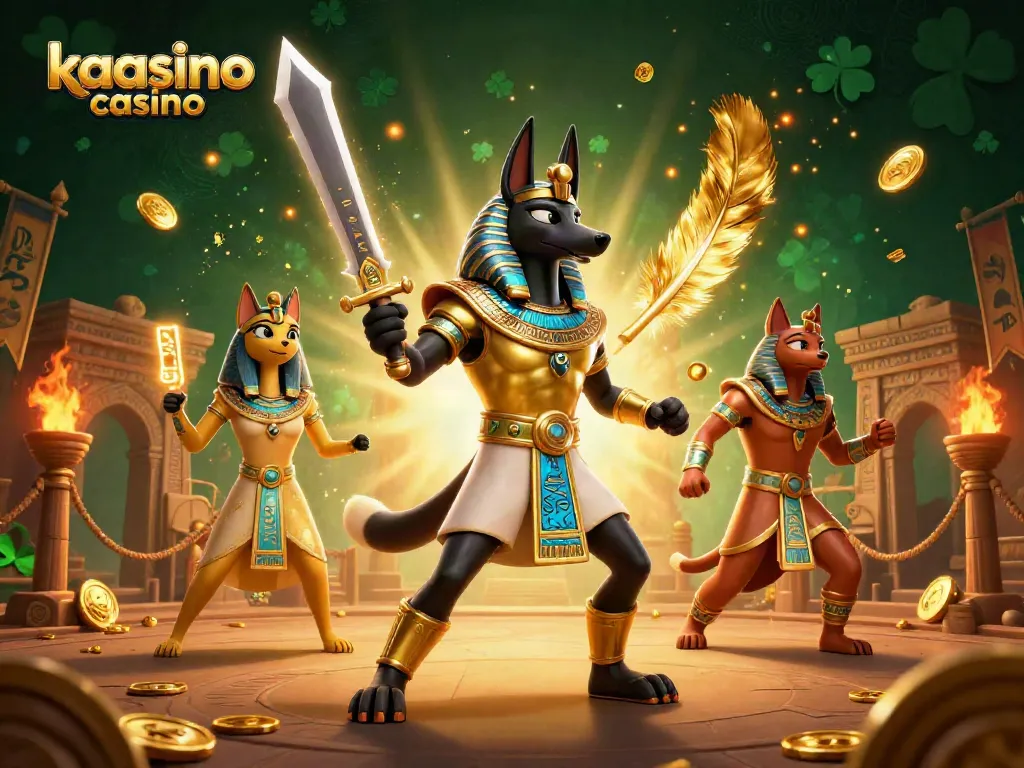Experience the thrill at kaasino casino with ancient warriors and magical elements in a rich 3D gaming scene.