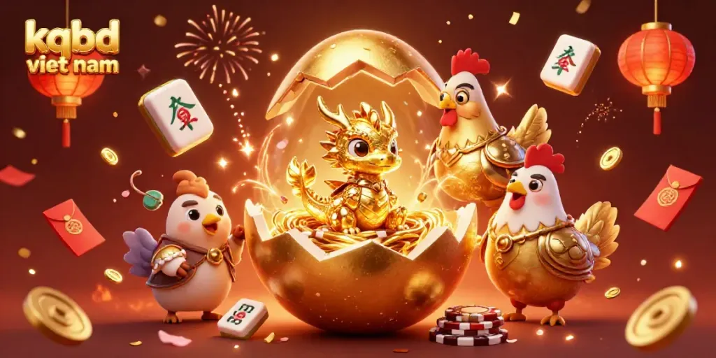 Experience exciting moments with kqbd viet nam in a dynamic, festive, gambling-themed illustration.