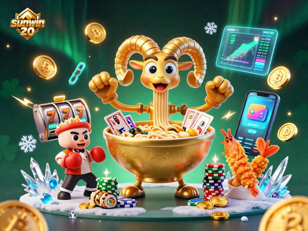 Win big at sunwin 20 with dynamic characters celebrating in a vibrant casino scene.