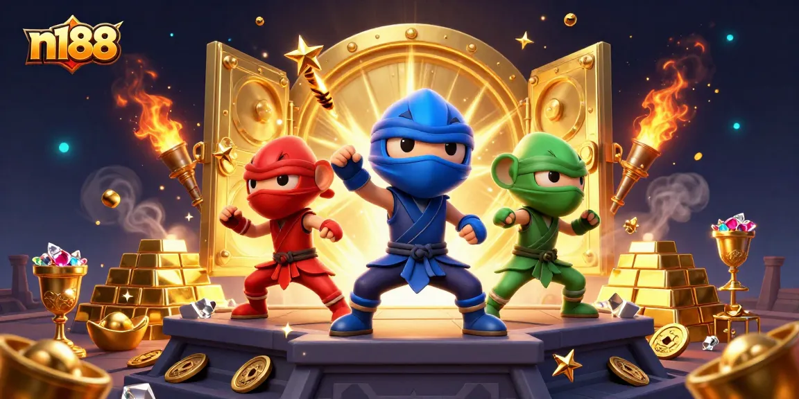 Engage in thrilling gameplay at n188 with vibrant casino action featuring treasures and skilled ninjas.