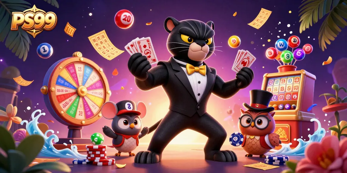 Experience the thrill of PS99 with an elegant black panther dealer and lucky characters.