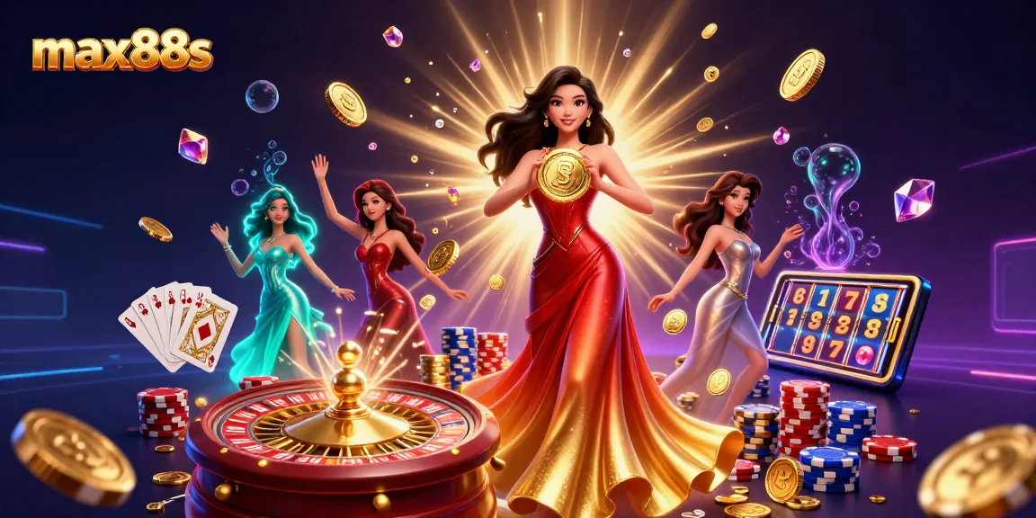 Experience thrilling wins at max88s with dazzling coins and gems celebrating big jackpots.