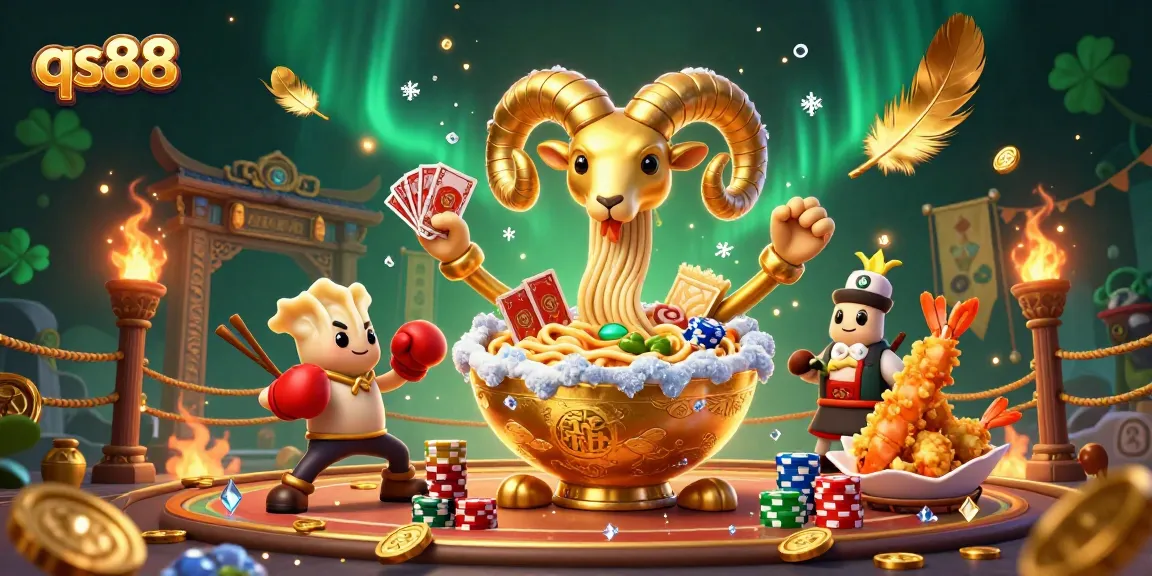 Play exciting casino games at qs88 featuring vibrant characters and rich visuals in a dynamic scene.