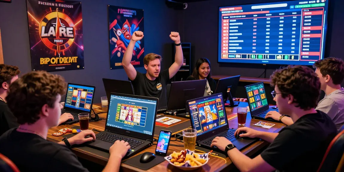 Players engaging in various games on the QS88 platform, celebrating wins in a vibrant online casino atmosphere.